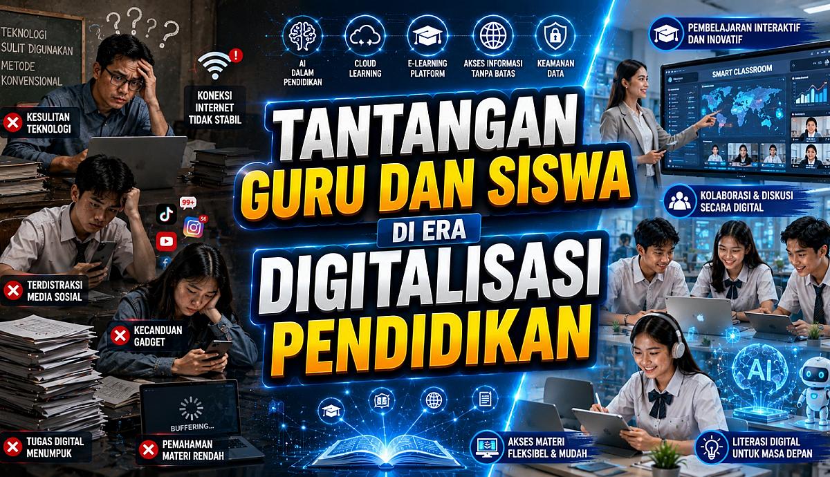 Tantangan Guru dan Siswa di Era Digitalisasi Pendidikan