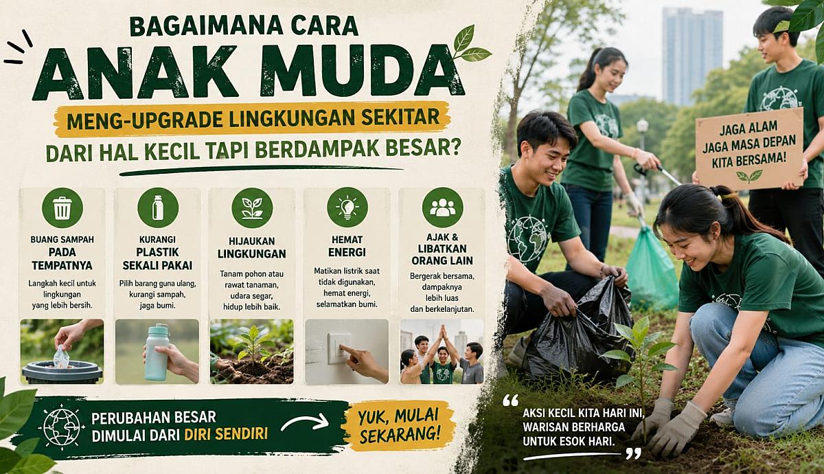 Bagaimana Cara Anak Muda Meng-upgrade Lingkungan Sekitar dari Hal Kecil Tapi Berdampak Besar?