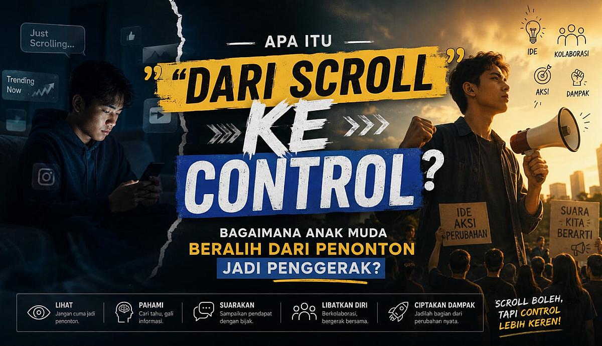 Apa Itu “Dari Scroll ke Control”? Bagaimana Anak Muda Beralih dari Penonton Jadi Penggerak?