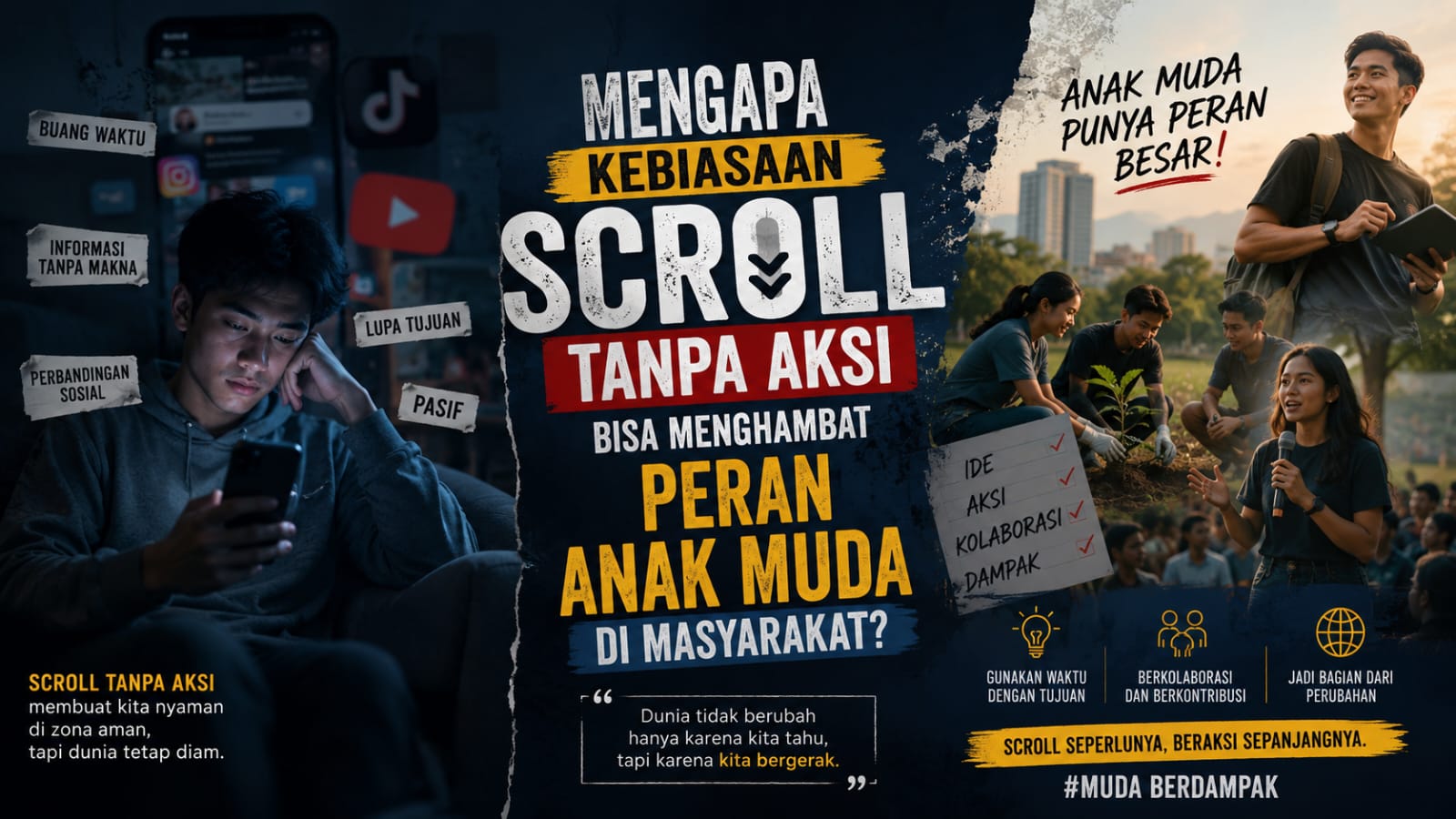 Mengapa Kebiasaan Scroll Tanpa Aksi Bisa Menghambat Peran Anak Muda di Masyarakat?