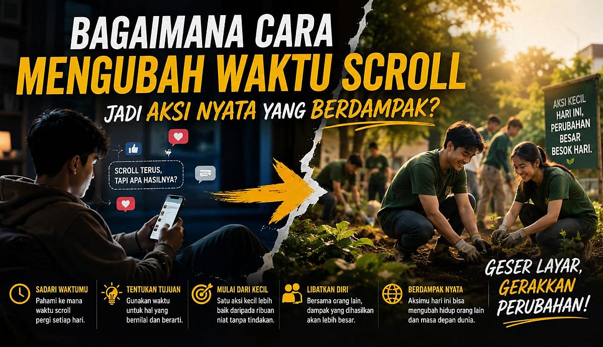 Bagaimana Cara Mengubah Waktu Scroll Jadi Aksi Nyata yang Berdampak?