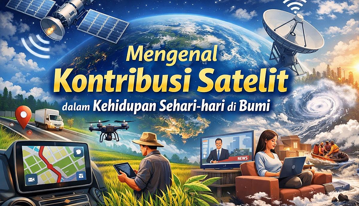 Mengenal Kontribusi Satelit dalam Kehidupan Sehari-hari di Bumi