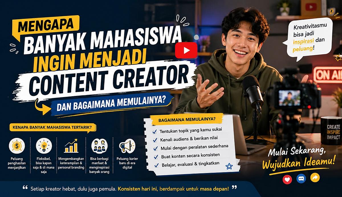 Mengapa Banyak Mahasiswa Ingin Menjadi Content Creator dan Bagaimana Memulainya?