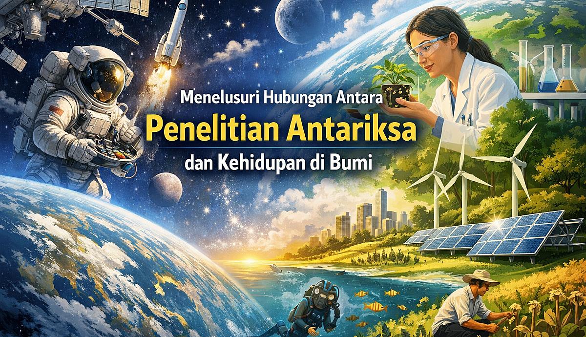 Menelusuri Hubungan Antara Penelitian Antariksa dan Kehidupan di Bumi