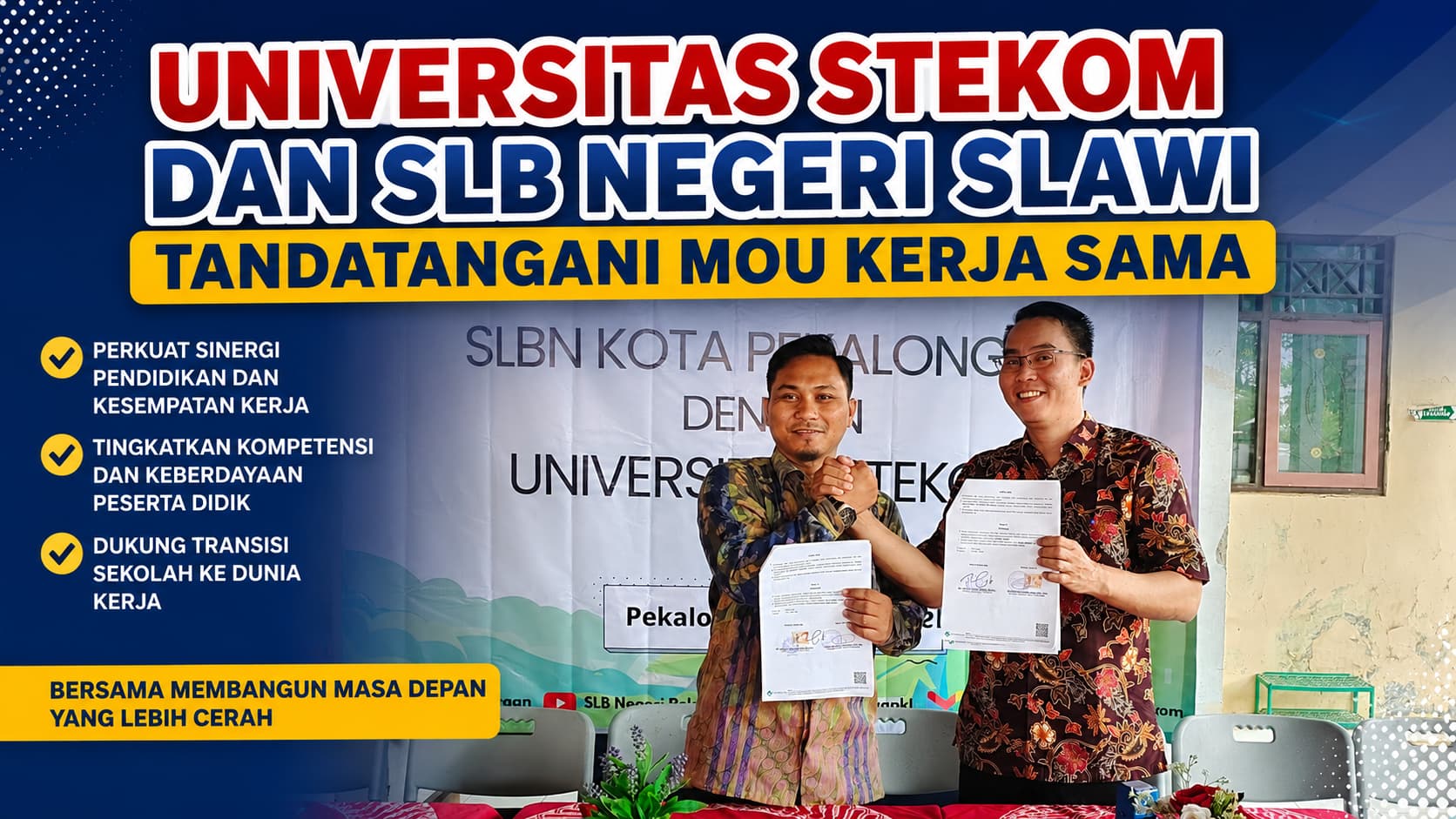 Universitas STEKOM dan SLB Negeri Slawi Tandatangani MOU Kerja Sama