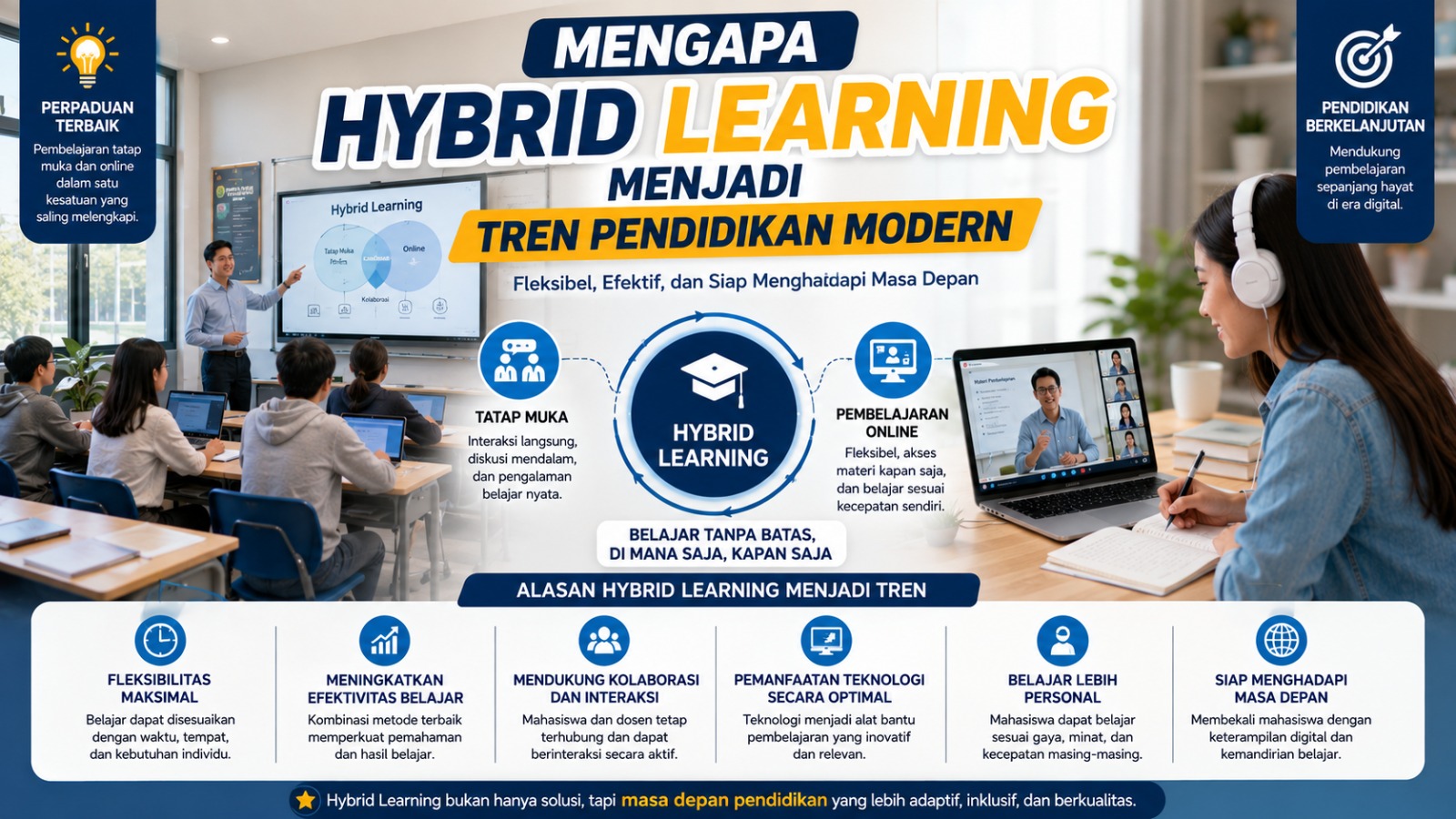 MENGAPA HYBRID LEARNING MENJADI TREN PENDIDIKAN MODERN