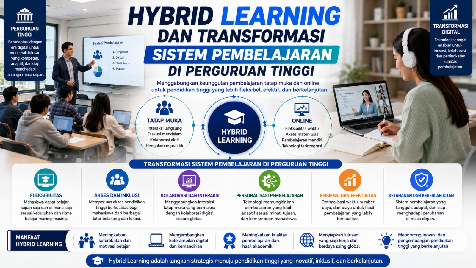 HYBRID LEARNING DAN TRANSFORMASI SISTEM PEMBELAJARAN DI PERGURUAN TINGGI