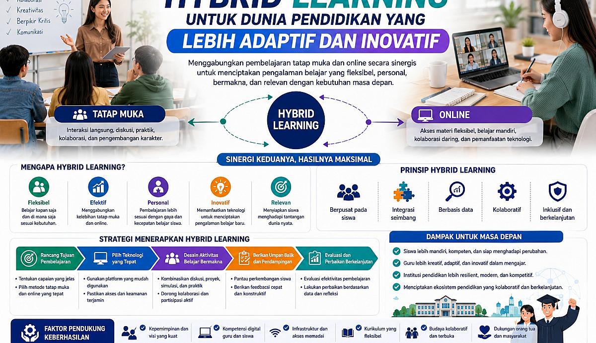 Hybrid Learning untuk Dunia Pendidikan yang Lebih Adaptif dan Inovatif