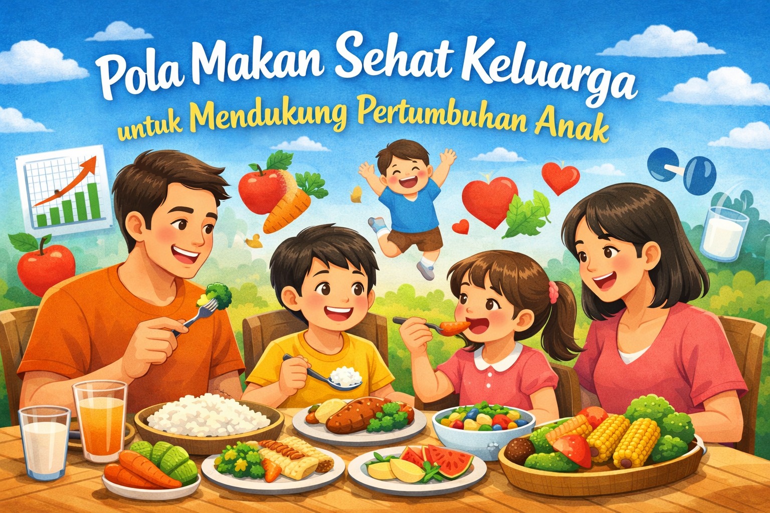 Pola Makan Sehat Keluarga untuk Mendukung Pertumbuhan Anak
