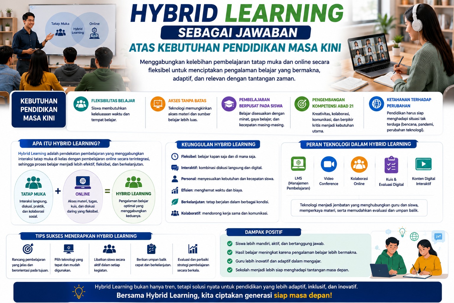 Hybrid Learning sebagai Jawaban atas Kebutuhan Pendidikan Masa Kini