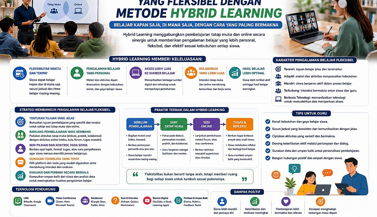 Membangun Pengalaman Belajar yang Fleksibel dengan Metode Hybrid Learning