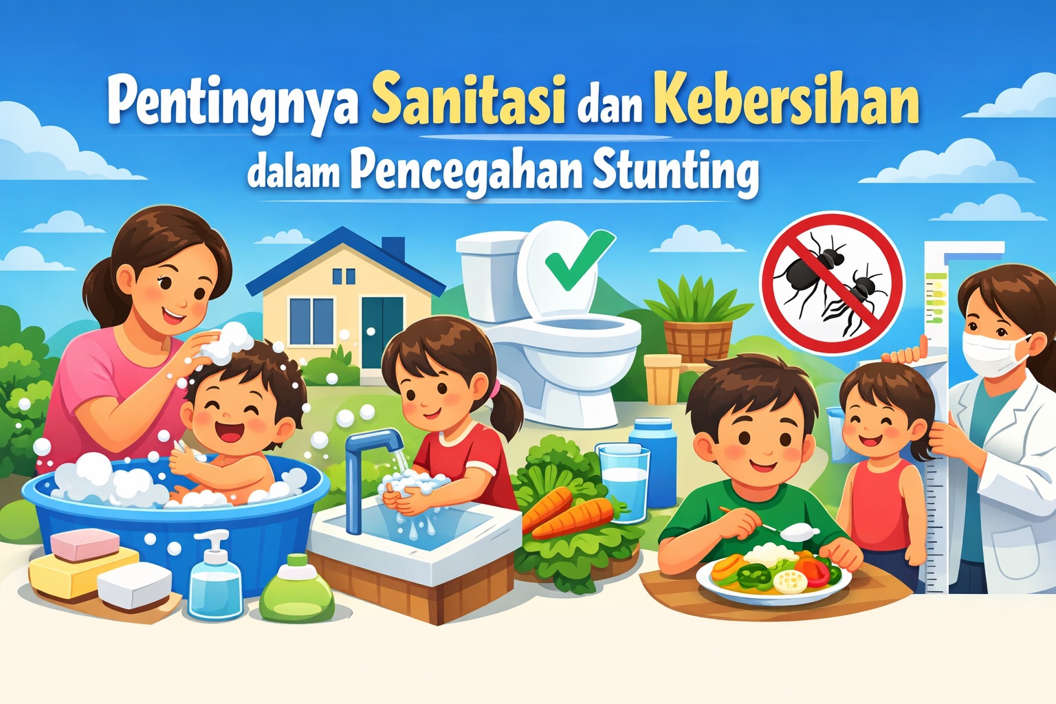 Pentingnya Sanitasi dan Kebersihan dalam Pencegahan Stunting