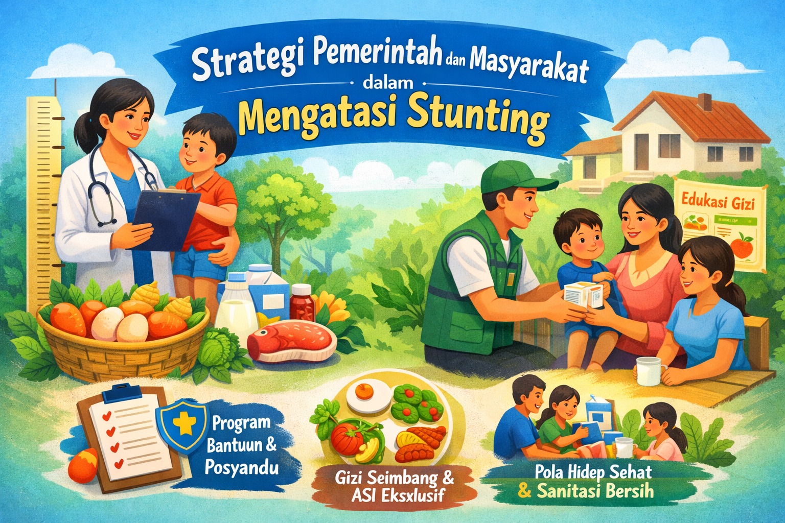 Strategi Pemerintah dan Masyarakat dalam Mengatasi Stunting