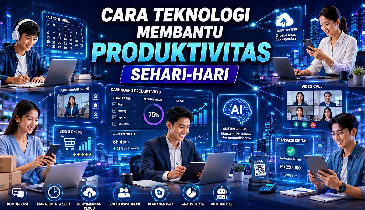 Cara Teknologi Membantu Produktivitas Sehari-Hari