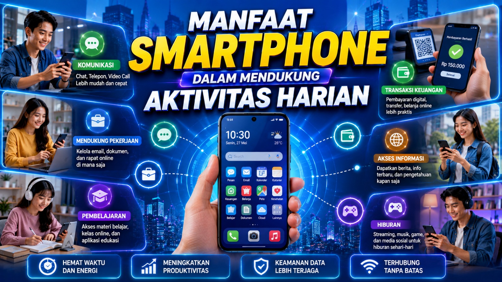 Manfaat Smartphone dalam Mendukung Aktivitas Harian