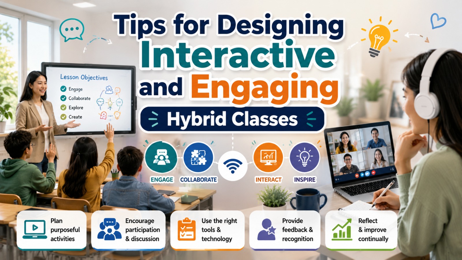Tips for Designing Interactive and Engaging Hybrid Classes