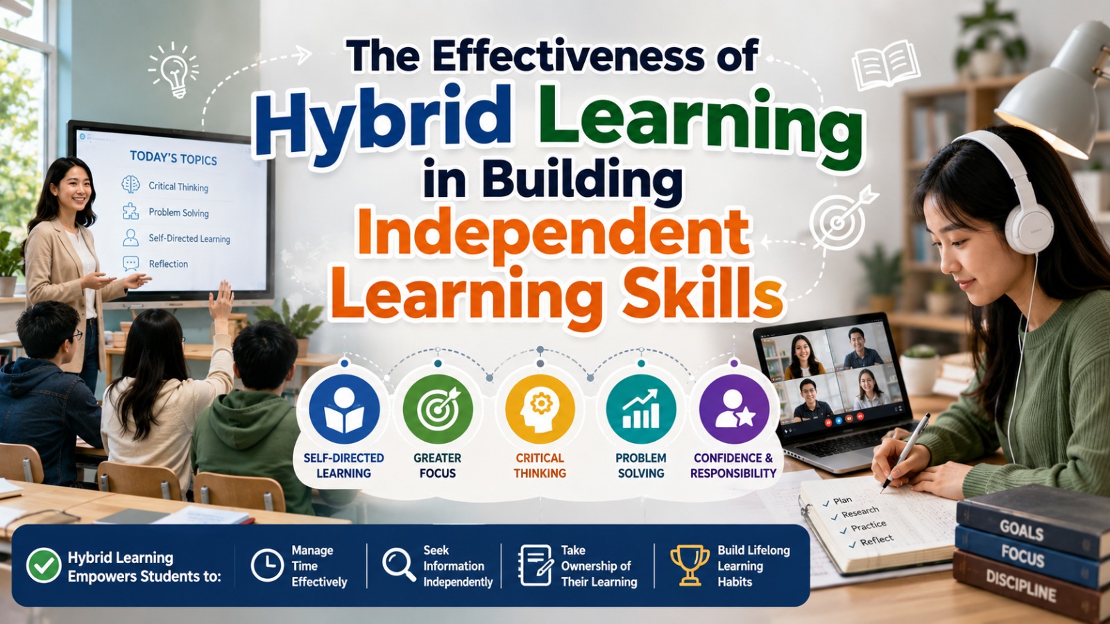 The Effectiveness of Hybrid Learning in Building Independent Learning Skills