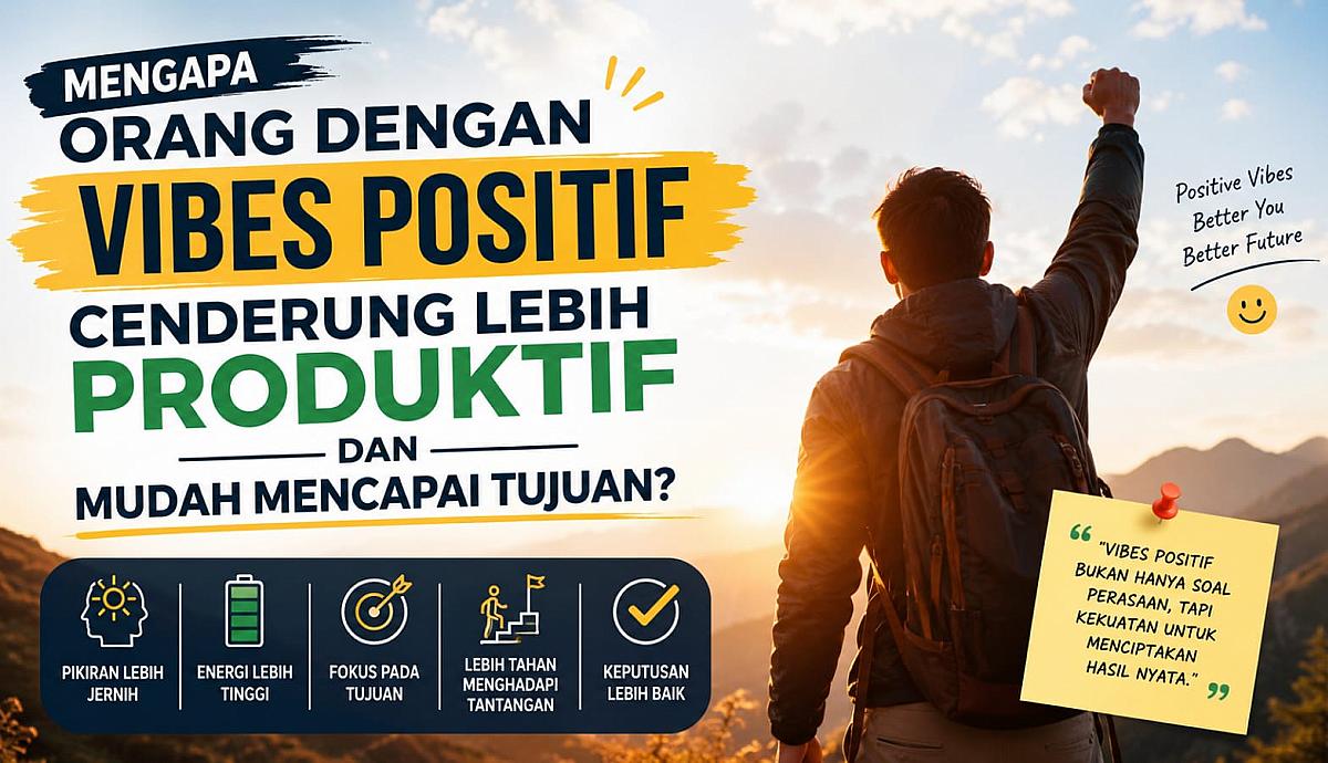 Mengapa Orang dengan Vibes Positif Cenderung Lebih Produktif dan Mudah Mencapai Tujuan?