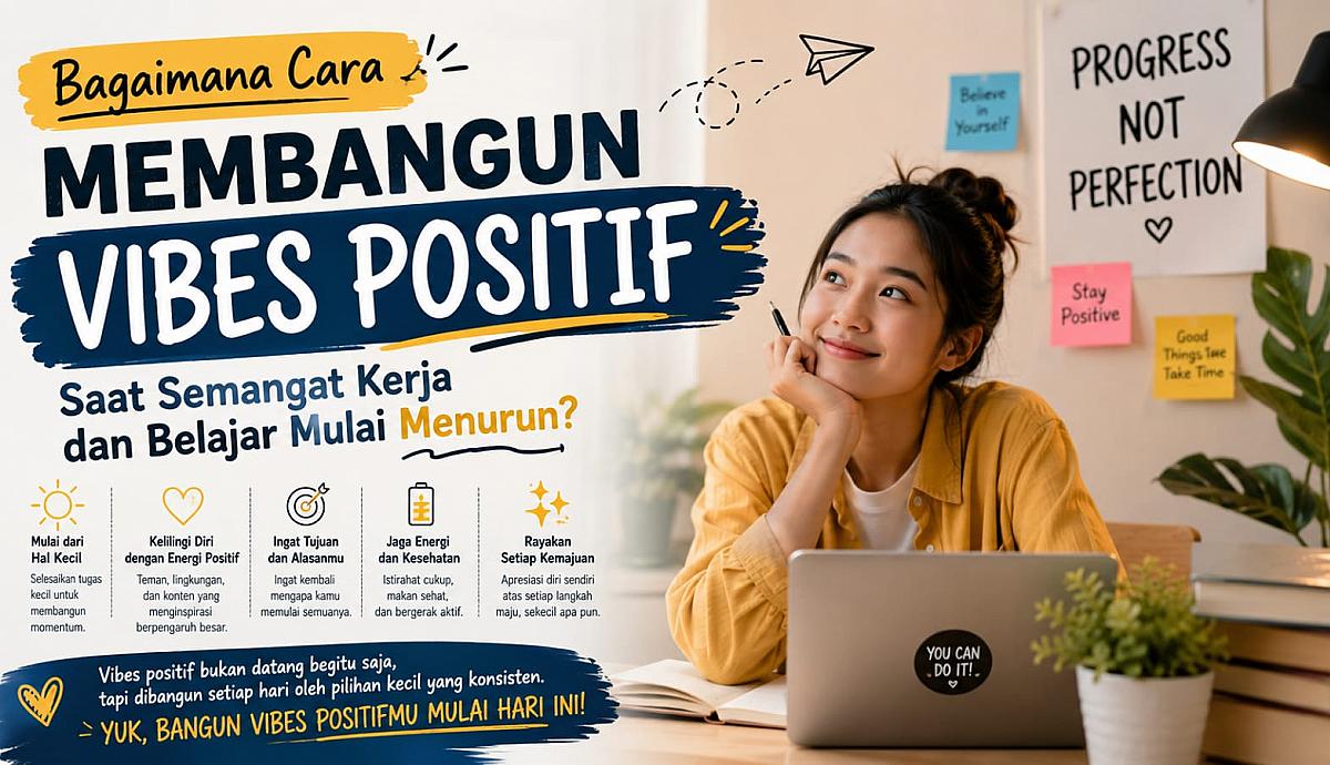 Bagaimana Cara Membangun Vibes Positif Saat Semangat Kerja dan Belajar Mulai Menurun?