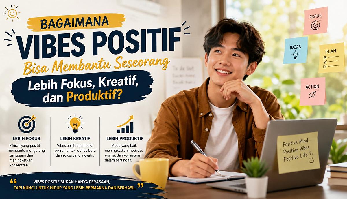Bagaimana Vibes Positif Bisa Membantu Seseorang Lebih Fokus Kreatif dan Produktif?