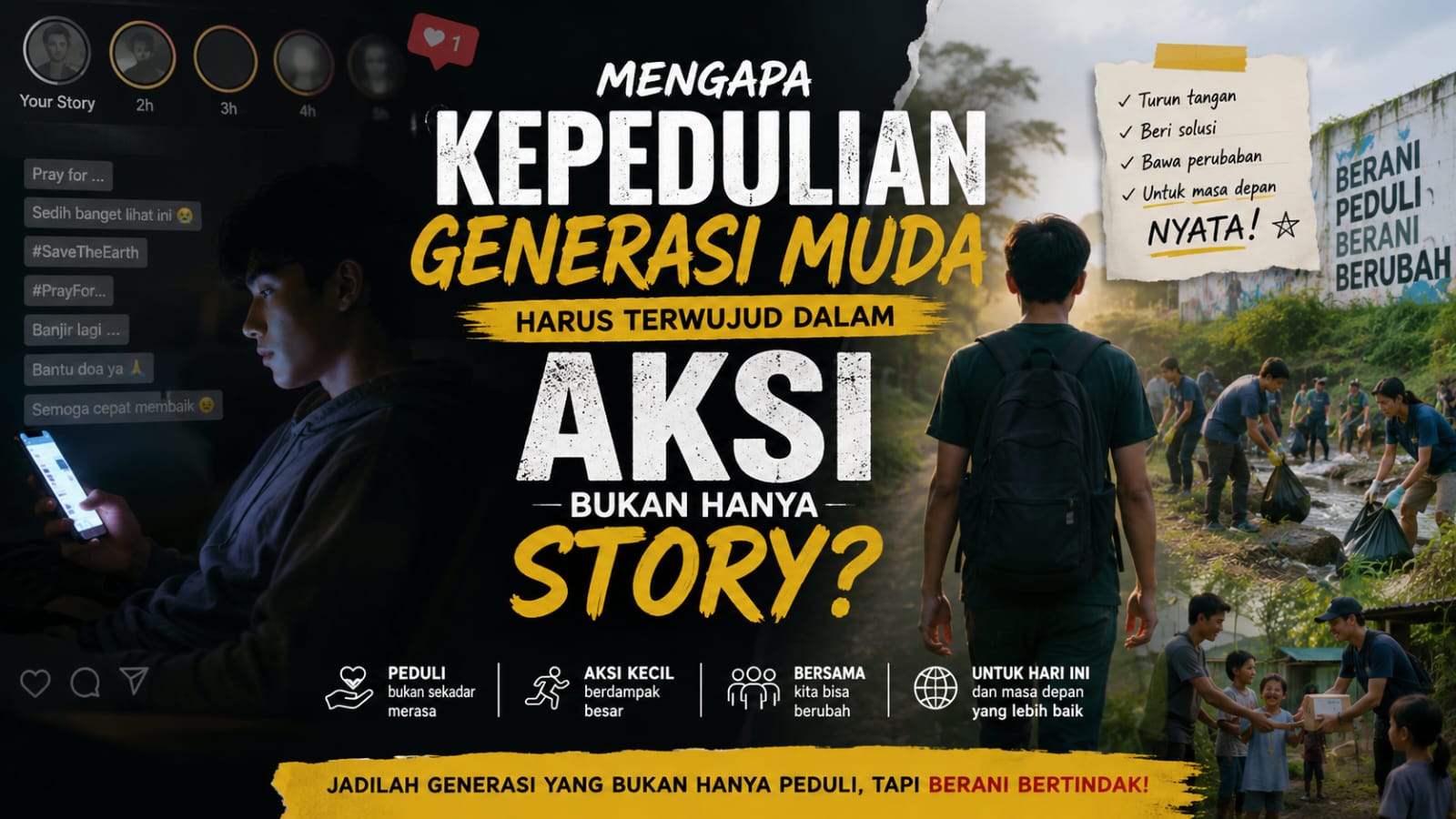 Mengapa Kepedulian Generasi Muda Harus Terwujud dalam Aksi, Bukan Hanya Story?