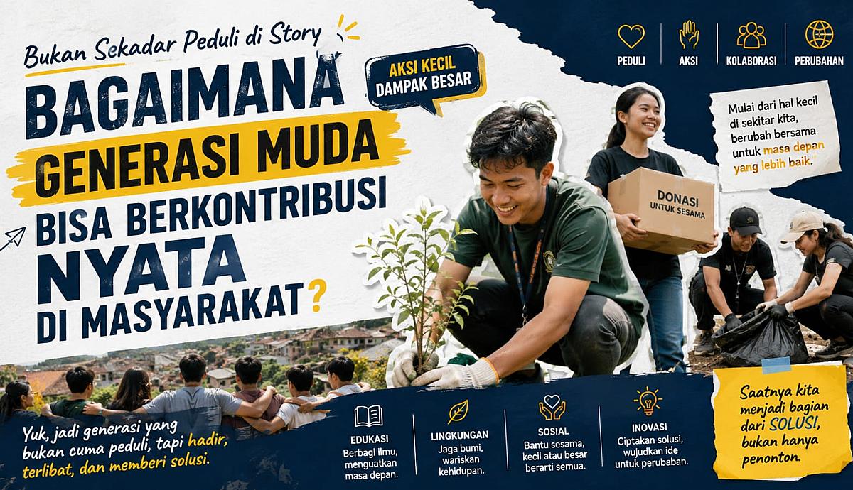 Bagaimana Generasi Muda Bisa Berkontribusi Nyata di Masyarakat, Bukan Sekadar Peduli di Story?