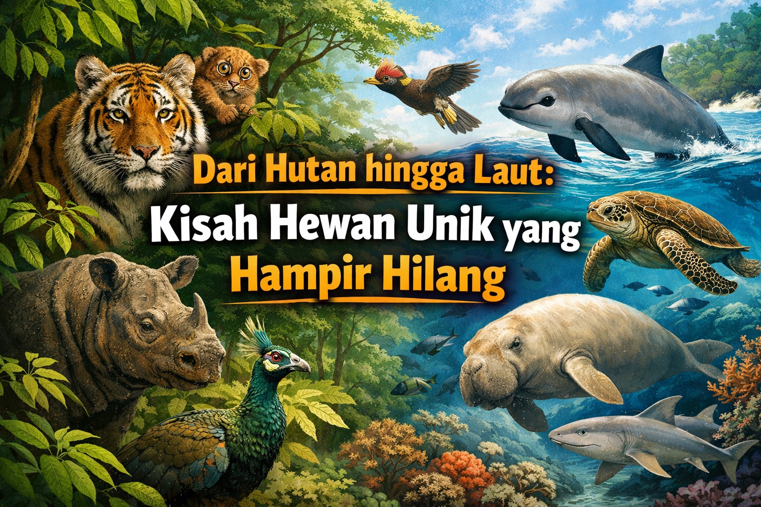 Dari Hutan hingga Laut: Kisah Hewan Unik yang Hampir Hilang