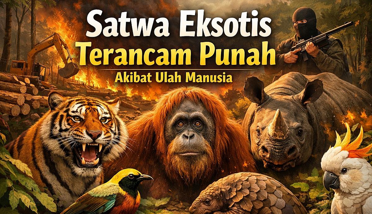 Satwa Eksotis yang Terancam Punah Akibat Ulah Manusia