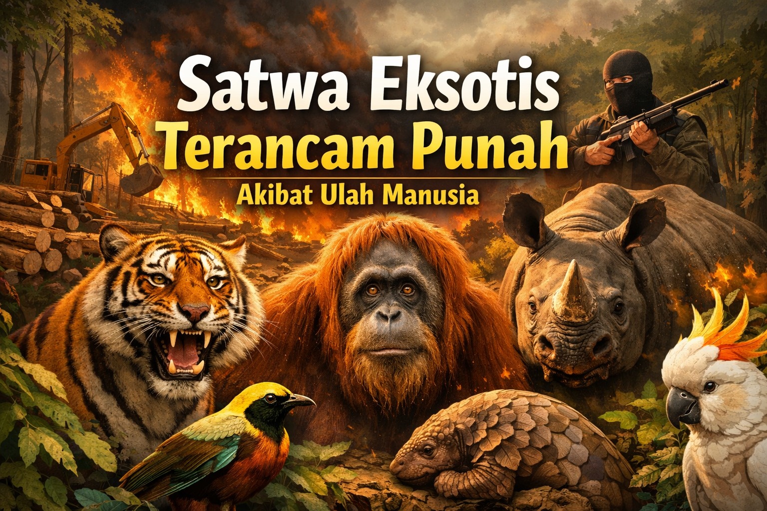 Satwa Eksotis yang Terancam Punah Akibat Ulah Manusia