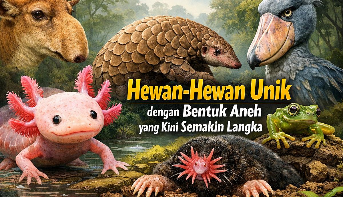 Hewan-Hewan Unik dengan Bentuk Aneh yang Kini Semakin Langka