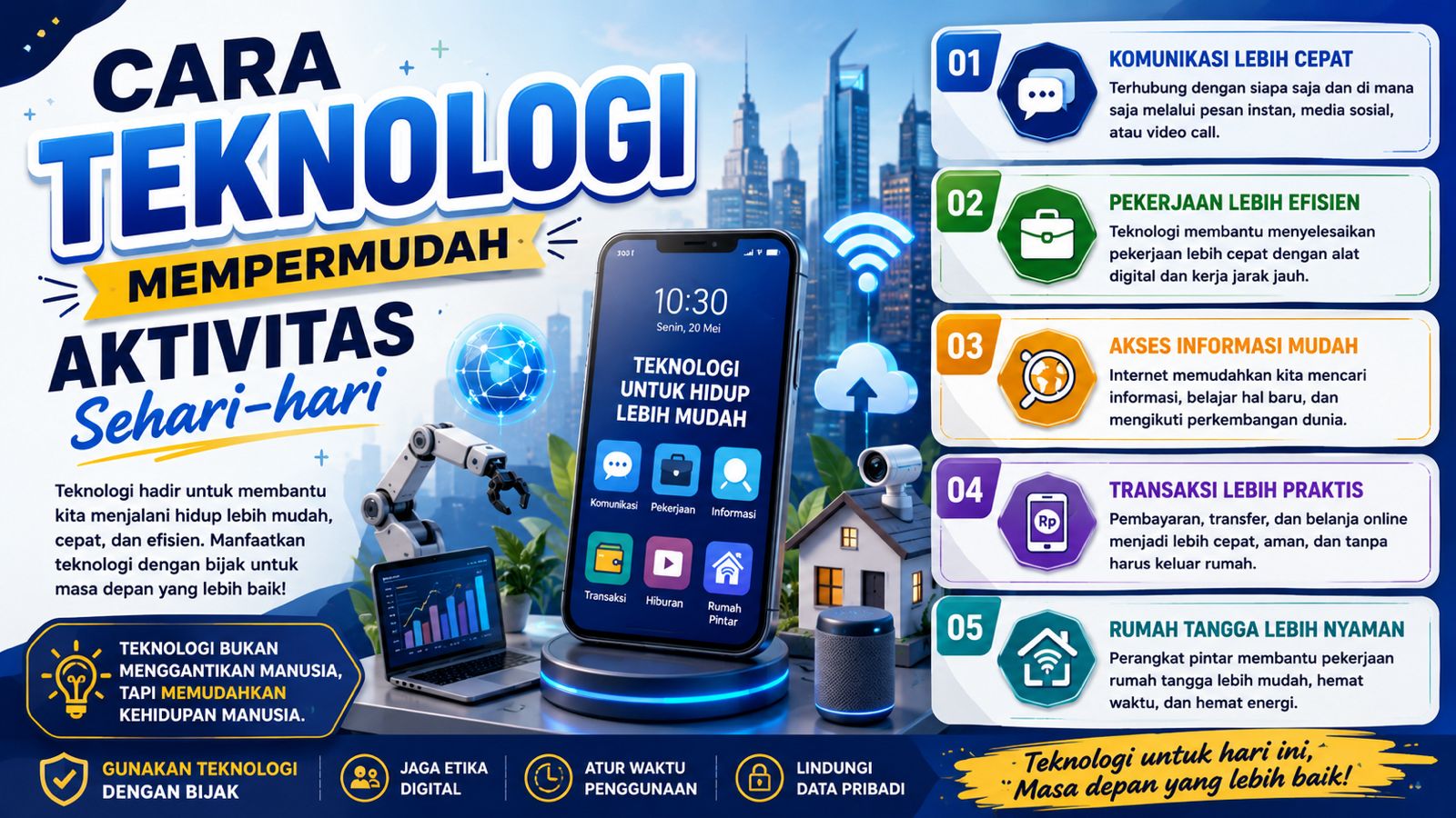Cara Teknologi Mempermudah Aktivitas Sehari-hari