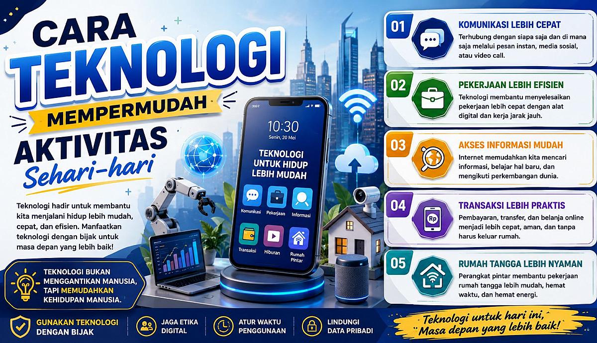 Cara Teknologi Mempermudah Aktivitas Sehari-hari