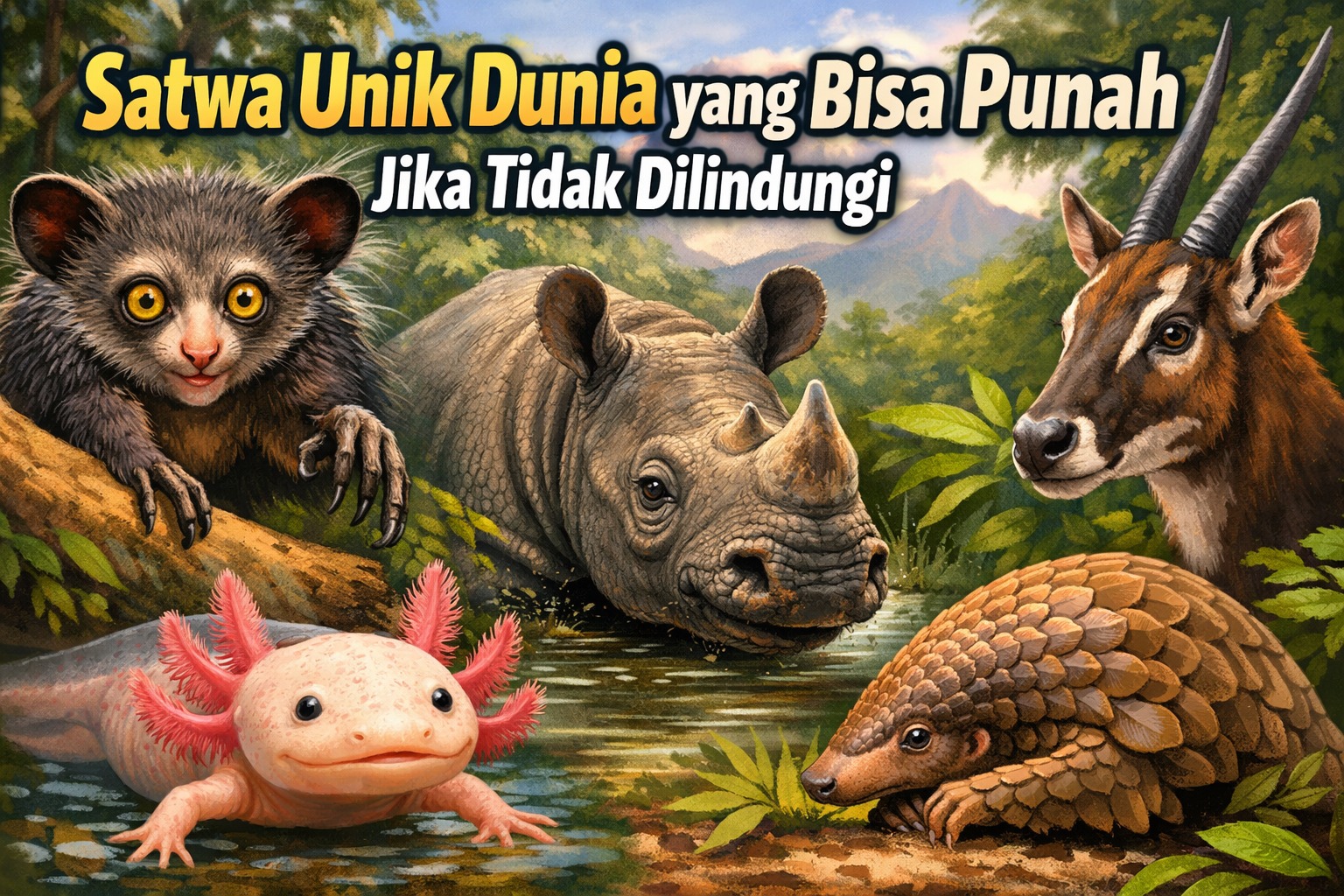 Satwa Unik Dunia yang Bisa Punah Jika Tidak Dilindungi