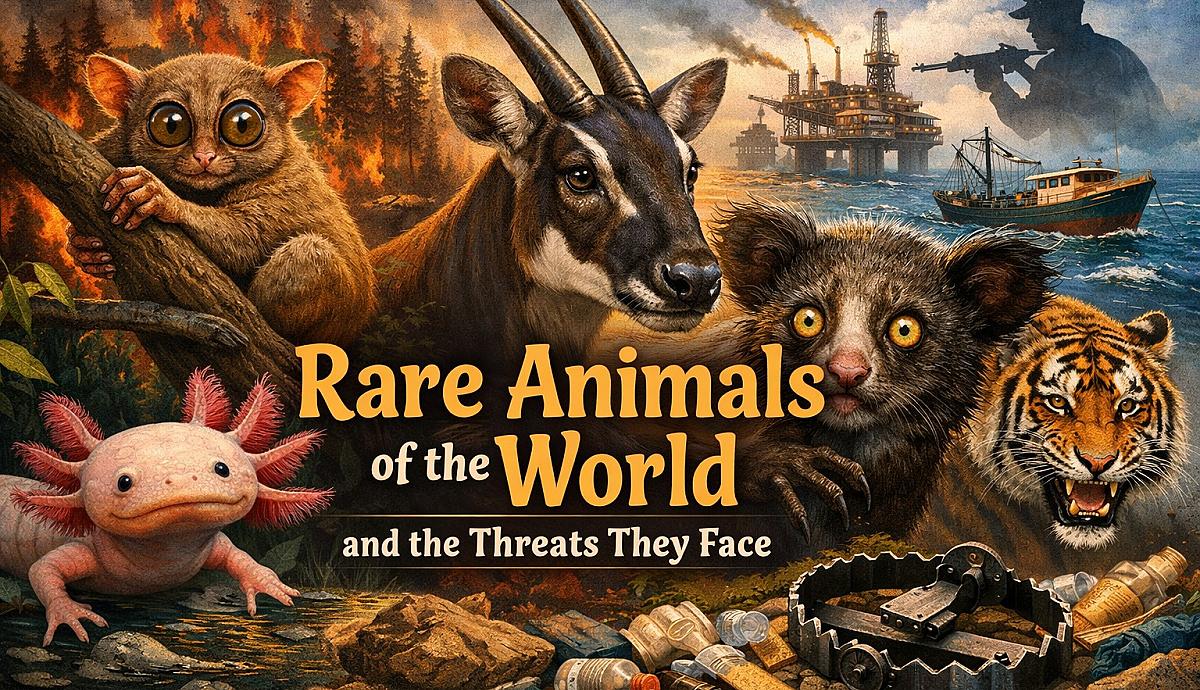 Rare Animals of the World and the Threats They Face