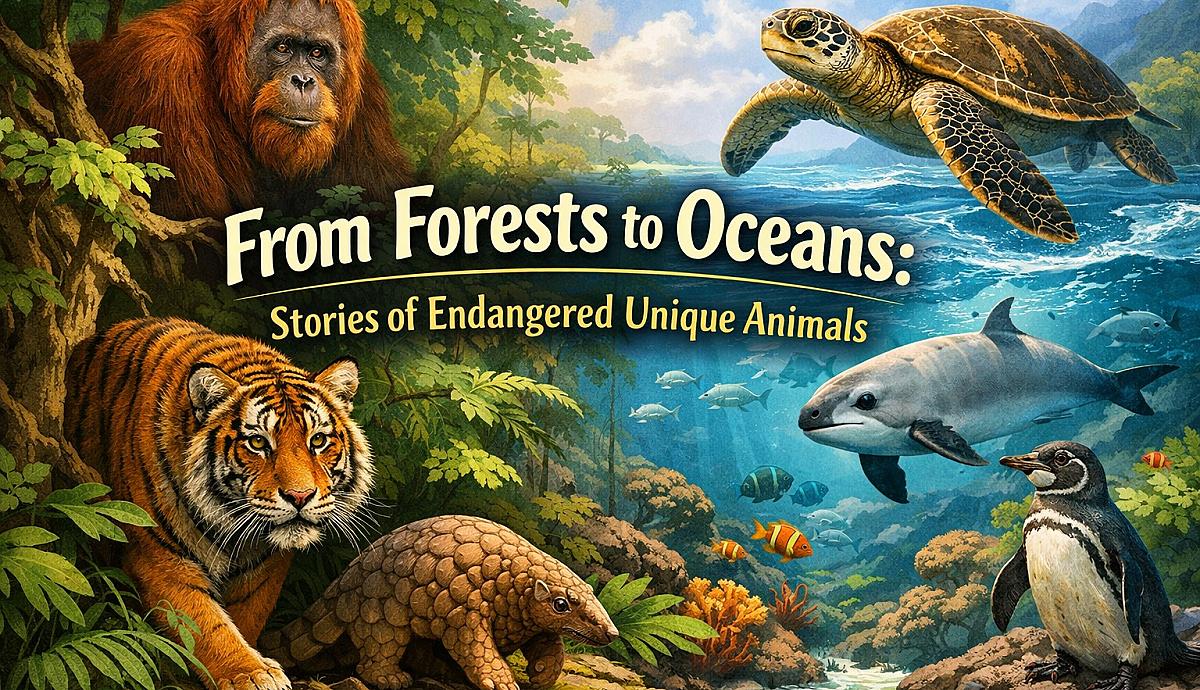 From Forests to Oceans: Stories of Endangered Unique Animals