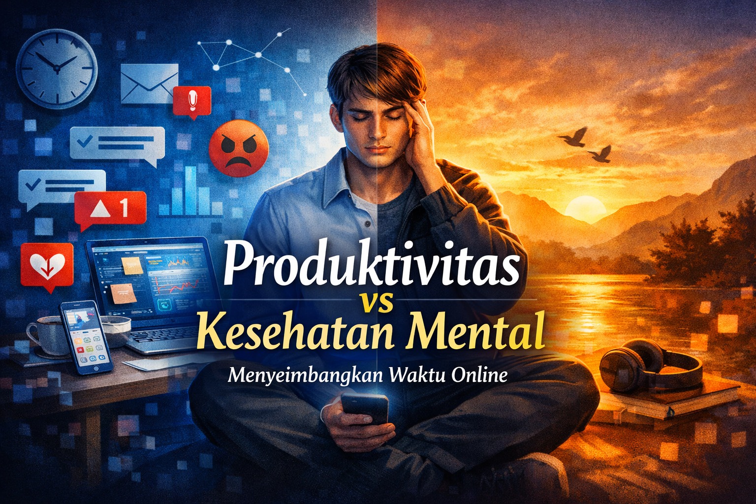 Produktivitas vs Kesehatan Mental: Menyeimbangkan Waktu Online