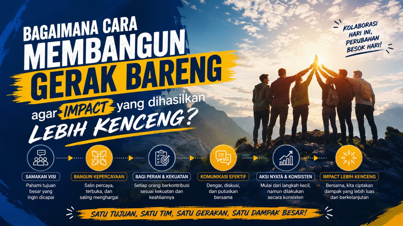 Bagaimana Cara Membangun Gerak Bareng agar Impact yang Dihasilkan Lebih Kenceng?
