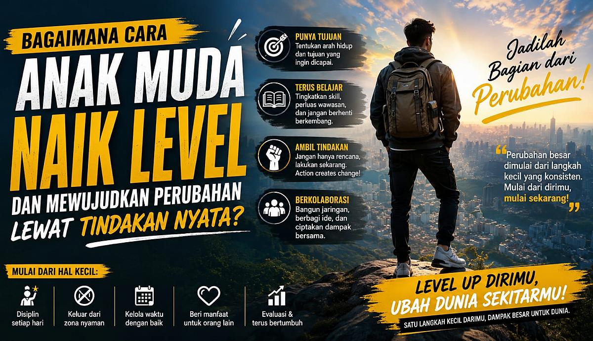 Bagaimana Cara Anak Muda Naik Level dan Mewujudkan Perubahan Lewat Tindakan Nyata?