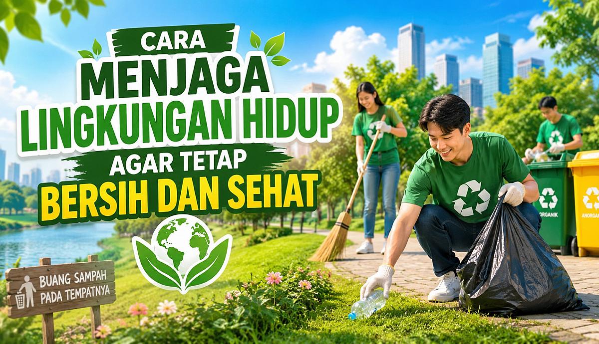 Cara Menjaga Lingkungan Hidup agar Tetap Bersih dan Sehat