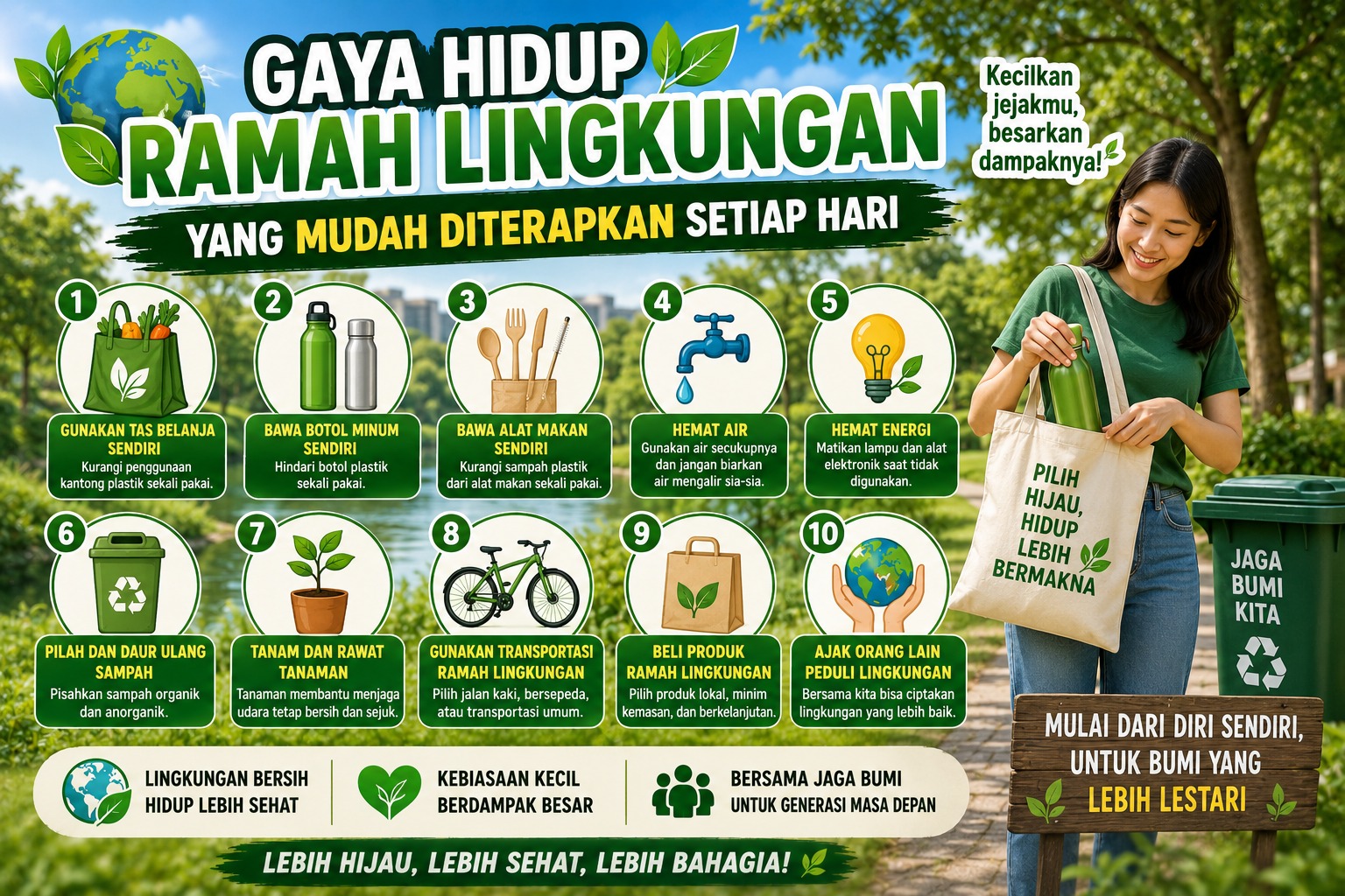 Gaya Hidup Ramah Lingkungan yang Mudah Diterapkan Setiap Hari