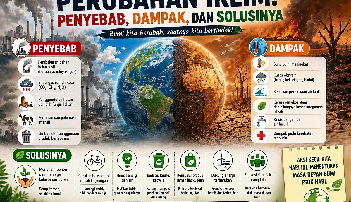 Perubahan Iklim: Penyebab, Dampak, dan Solusinya