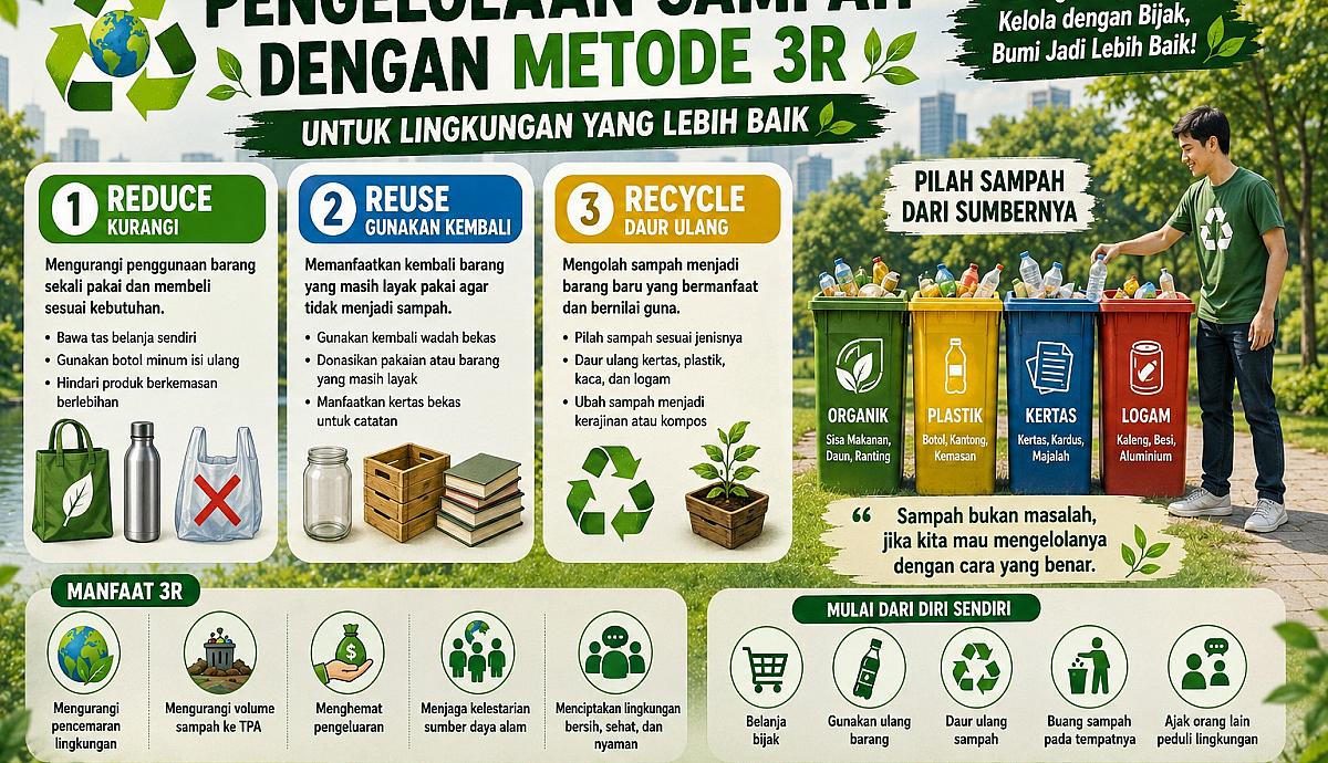 Pengelolaan Sampah dengan Metode 3R untuk Lingkungan yang Lebih Baik