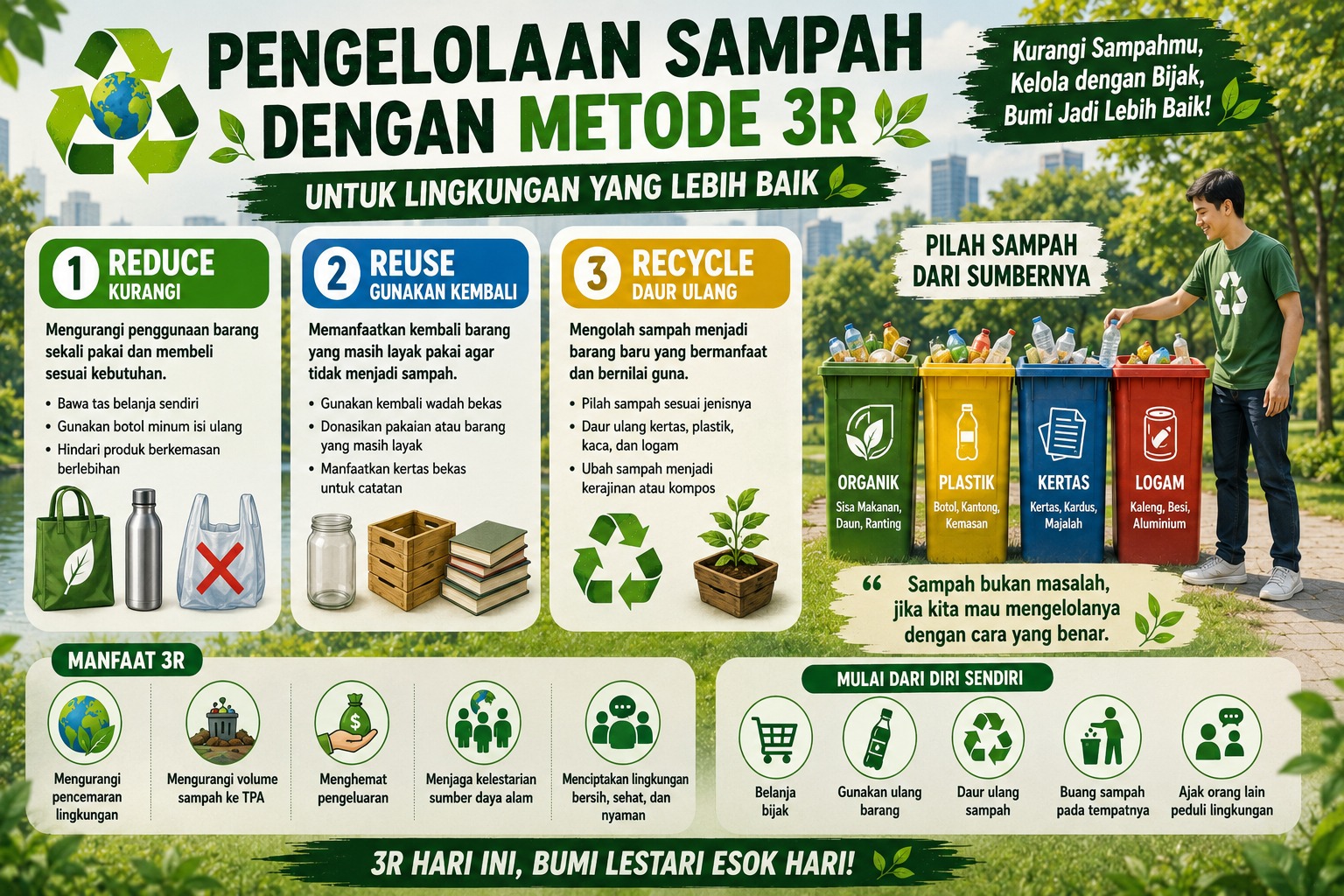 Pengelolaan Sampah dengan Metode 3R untuk Lingkungan yang Lebih Baik