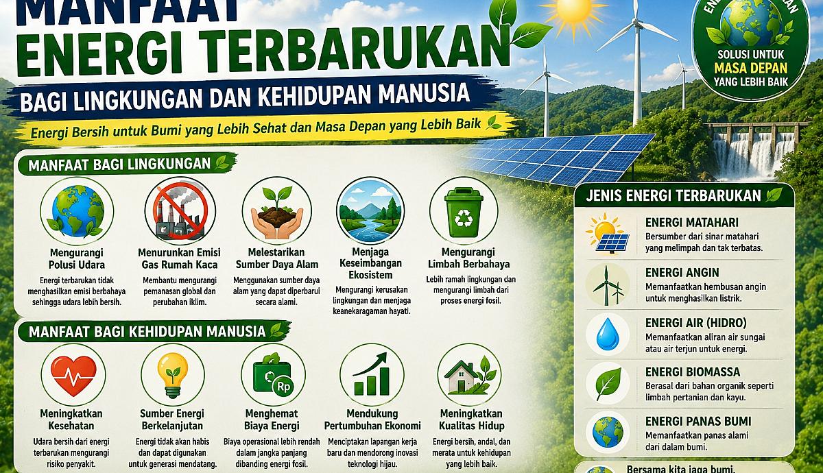 Manfaat Energi Terbarukan bagi Lingkungan dan Kehidupan Manusia