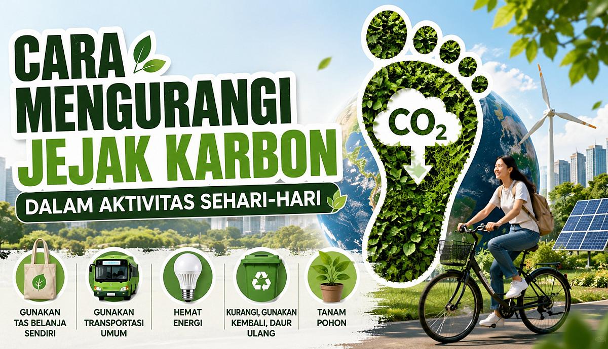 Cara Mengurangi Jejak Karbon dalam Aktivitas Sehari-hari