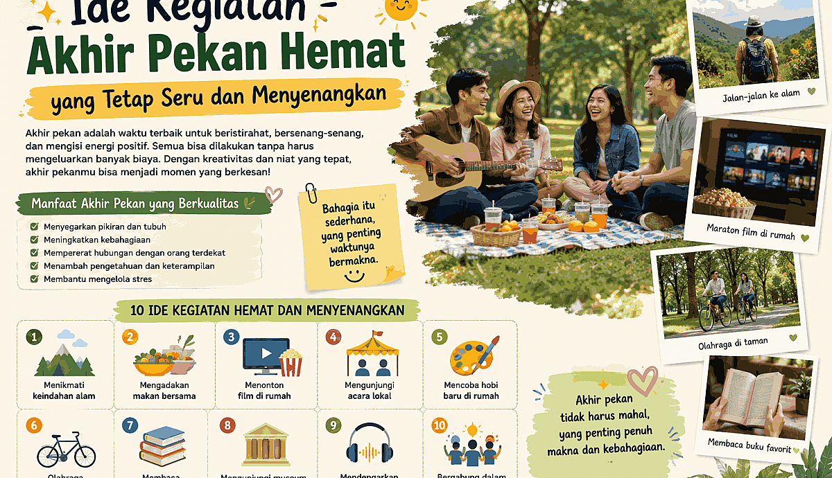 Ide Kegiatan Akhir Pekan Hemat yang Tetap Seru dan Menyenangkan