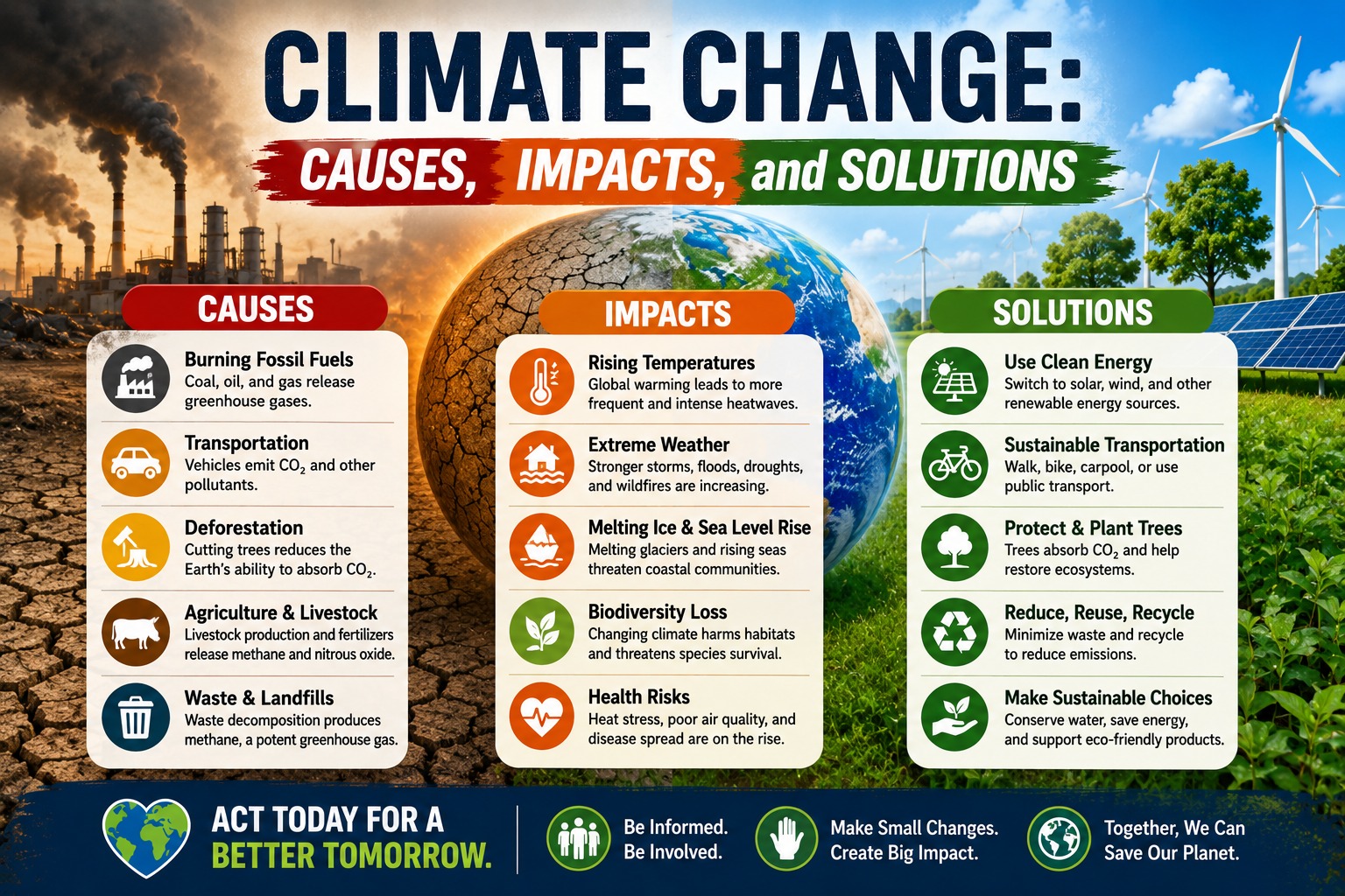 Climate Change: Causes, Impacts, and Solutions