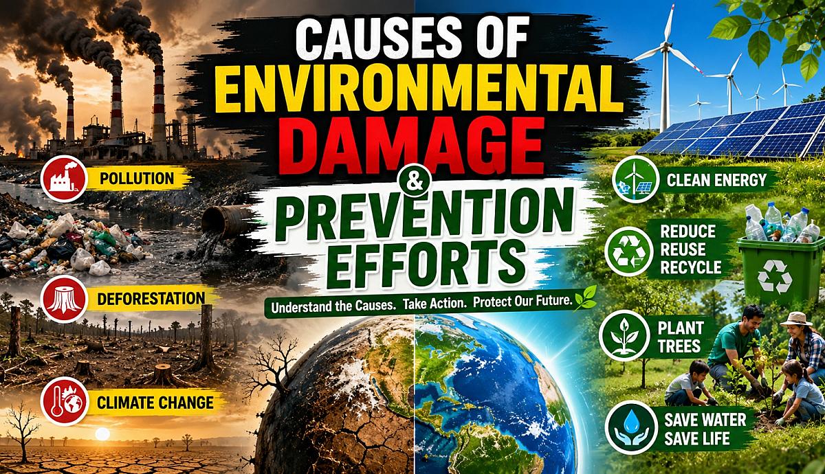 Causes of Environmental Damage and Prevention Efforts