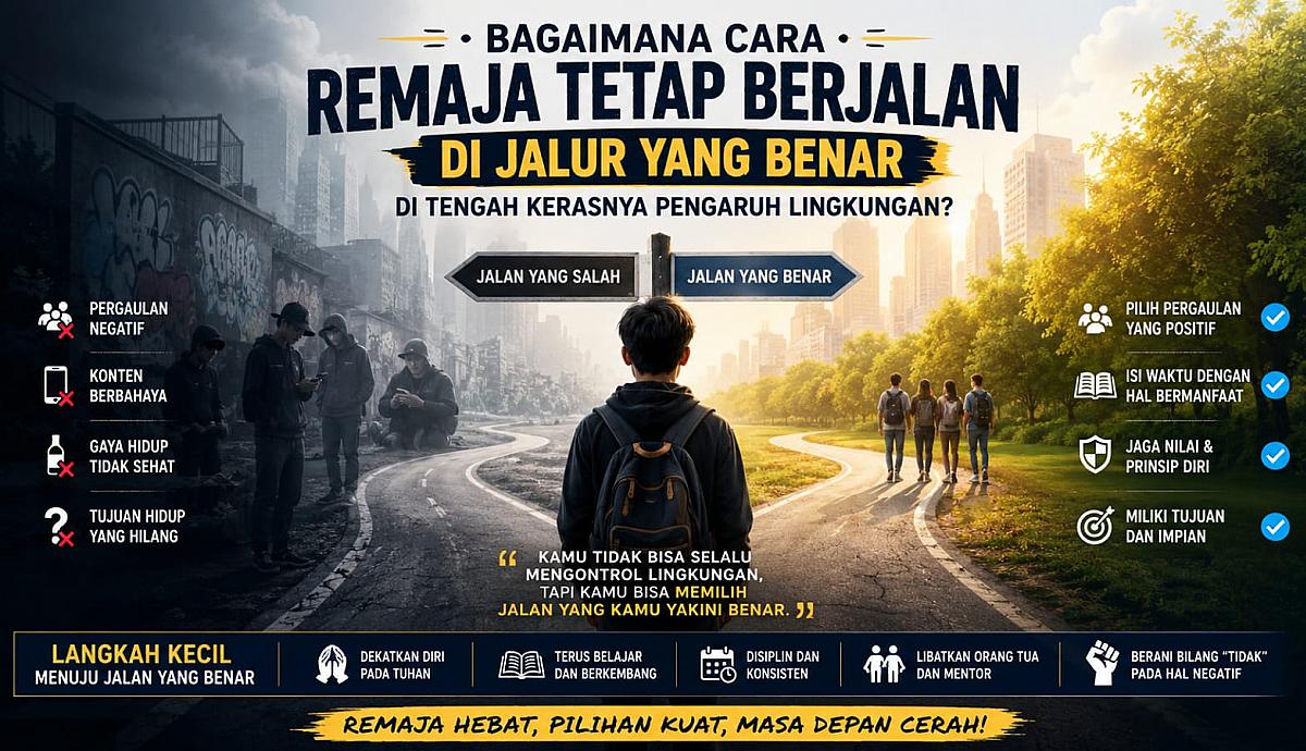 Bagaimana Cara Remaja Tetap Berjalan di Jalur yang Benar di Tengah Kerasnya Pengaruh Lingkungan?