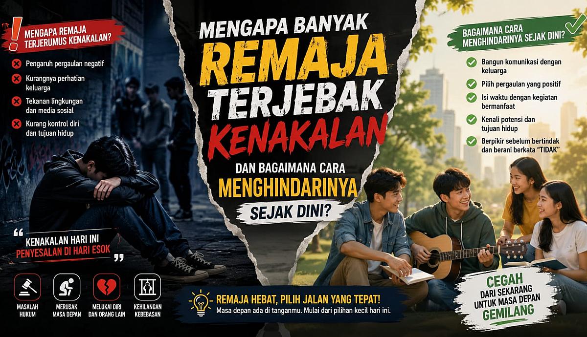 Mengapa Banyak Remaja Terjebak Kenakalan, dan Bagaimana Cara Menghindarinya Sejak Dini?